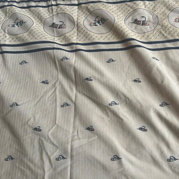 RARE VINTAGE 70's Fishing Lure Cotton Blend Twin Flat Sheet By Cannon Fieldcrest - Picture 6 of 9